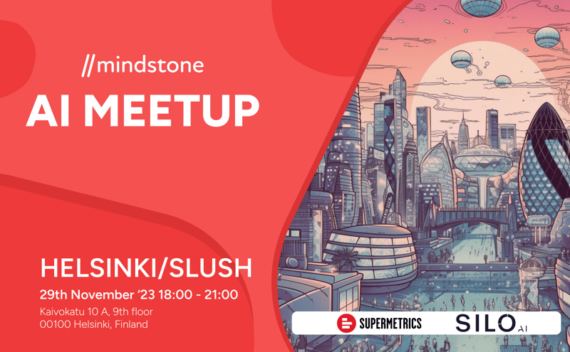 Mindstone Helsinki/Slush AI Meetup header image