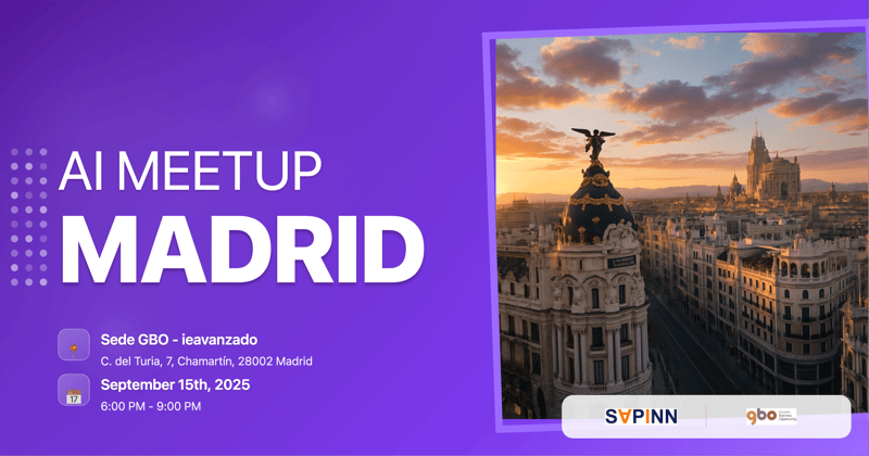 Mindstone Madrid September AI Meetup header image