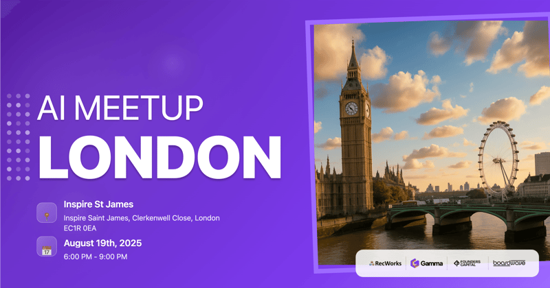 Mindstone London August AI Meetup header image