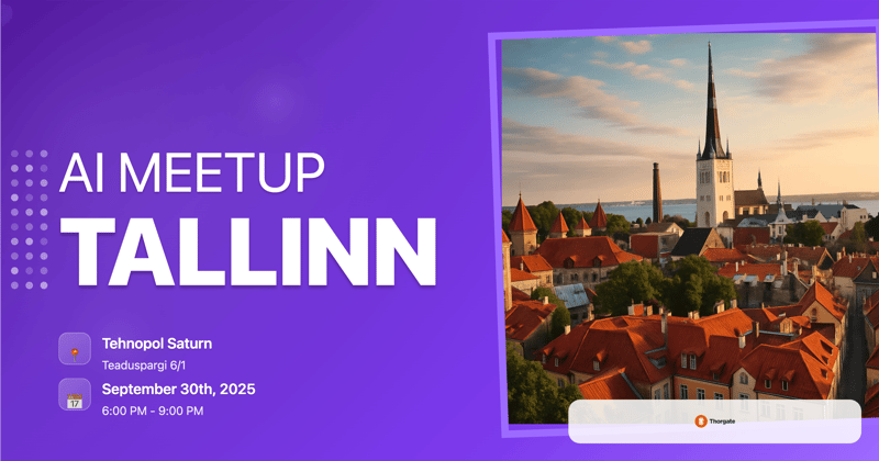 Mindstone Tallinn September AI Meetup header image