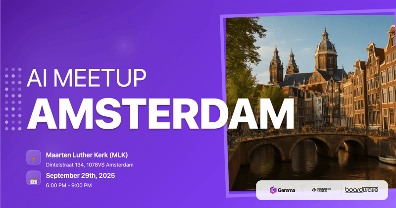 Mindstone Amsterdam September AI Meetup header image