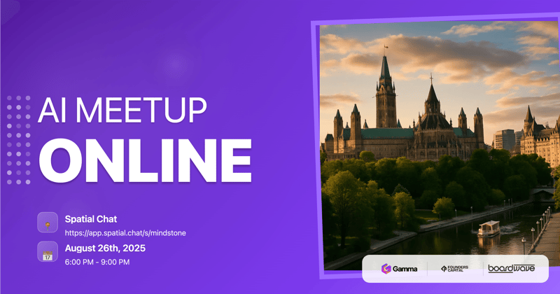 Mindstone Online August AI Meetup header image