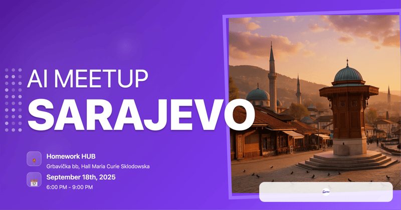 Mindstone Sarajevo September AI Meetup header image