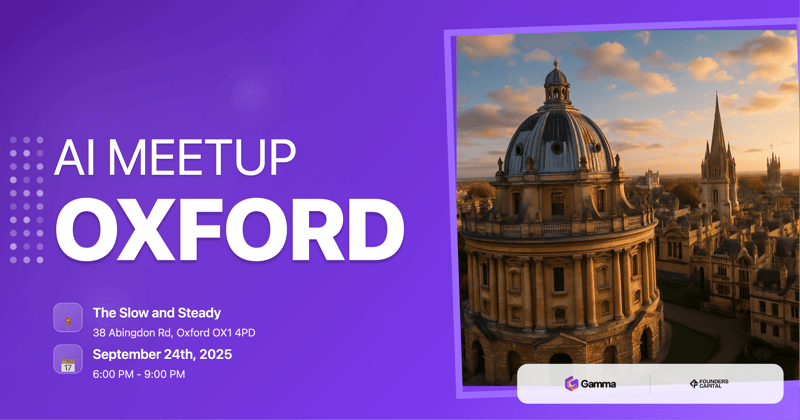 Mindstone Oxford September AI Meetup header image