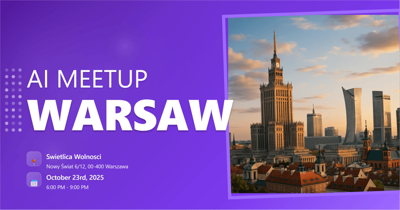 Mindstone Warsaw October AI Meetup header image