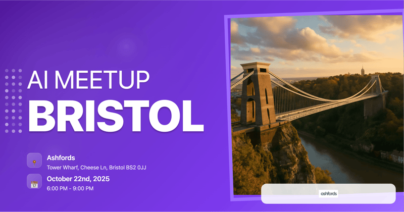 Mindstone Bristol October AI Meetup header image