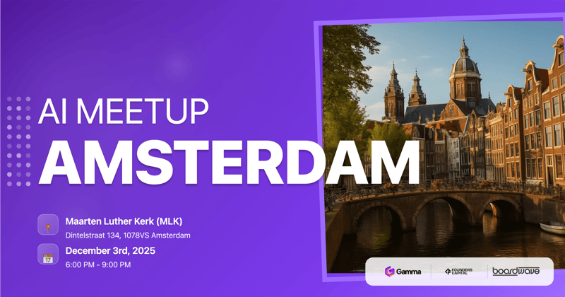 Mindstone Amsterdam December AI Meetup header image