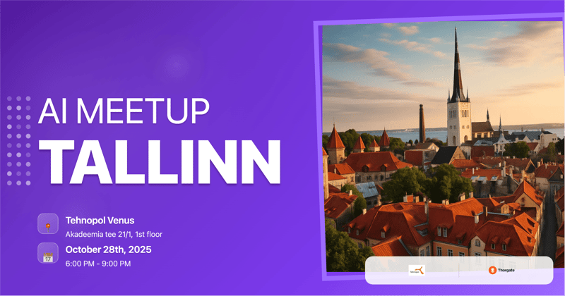 Mindstone Tallinn October AI Meetup header image