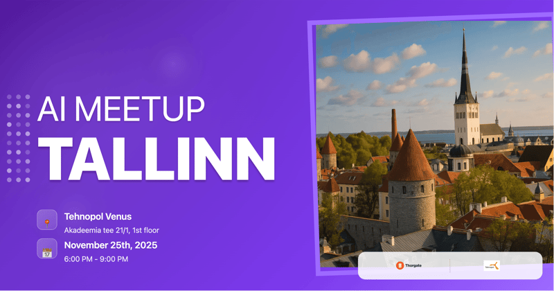Mindstone Tallinn November AI Meetup header image