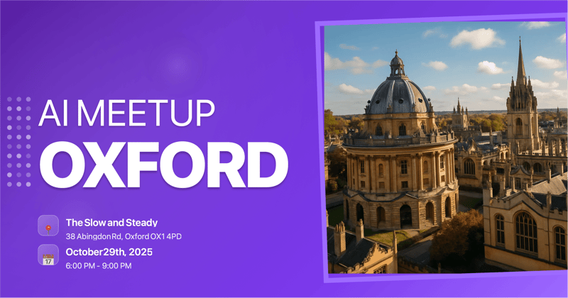 Mindstone Oxford October AI Meetup header image
