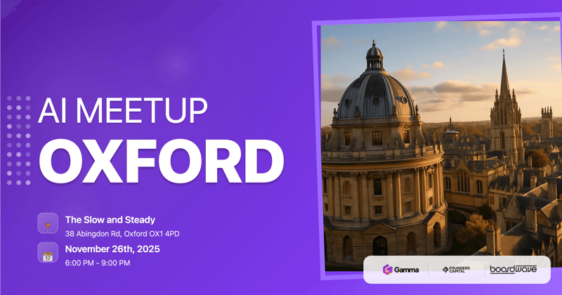 Mindstone Oxford November AI Meetup header image