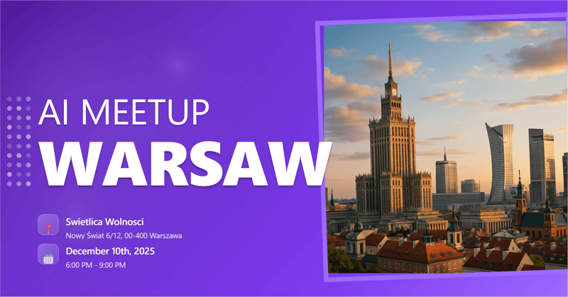 Mindstone Warsaw December AI Meetup header image