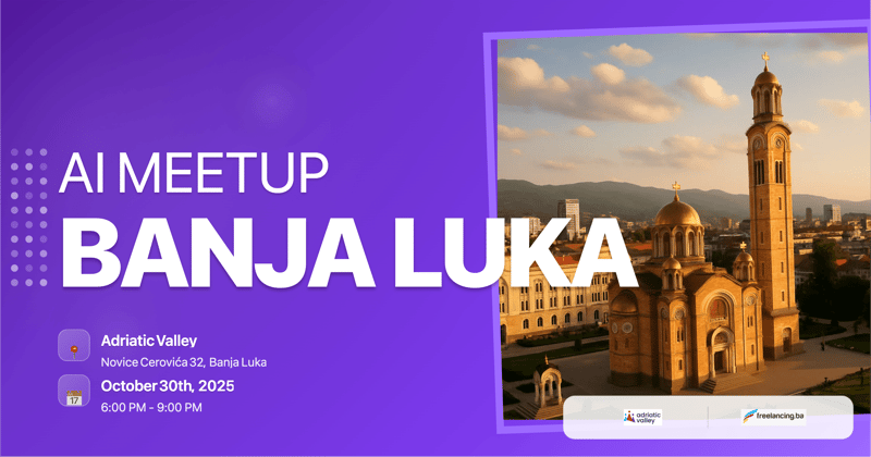 Mindstone Banja Luka October AI Meetup header image