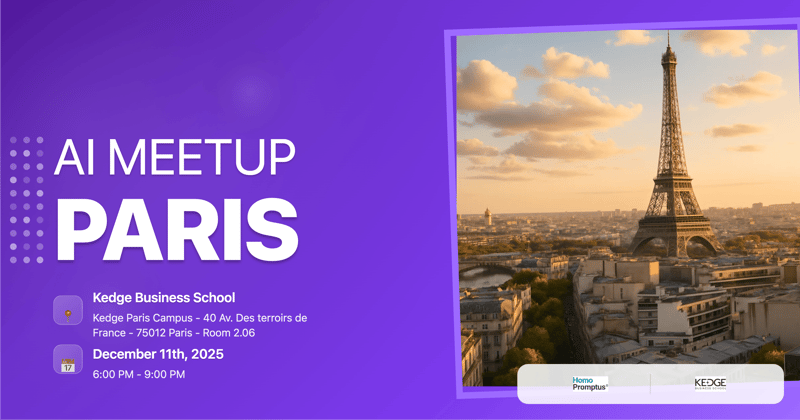 Mindstone Paris December AI Meetup header image